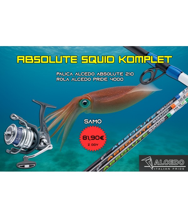 ABSOLUTE SQUID BOAT KOMPLET PALICA + ROLA