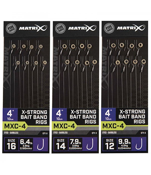 MATRIX X STRONG MXC- 4 BAIT BAND RIGS 