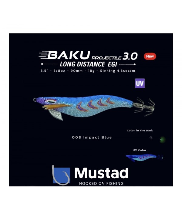 VABA MUSTAD BAKU DART N FALL EGI IMPACT BLUE 3.0