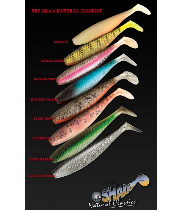 FOX RAGE SILIKONSKA VABA PRO SHAD NATURAL CLASSIC 14CM