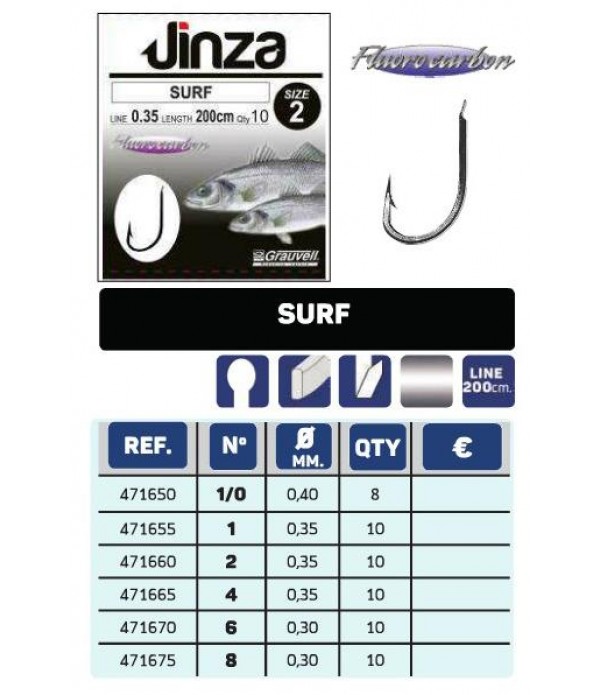 Surfcast Fluorocarbon Hook Book