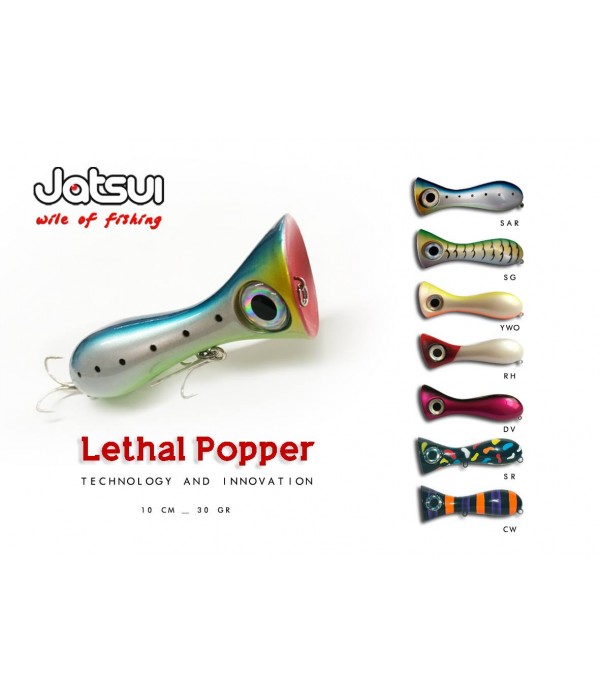 JATSUI VABA SW LETHAL POPPER 100MM 30GR POVRŠINC